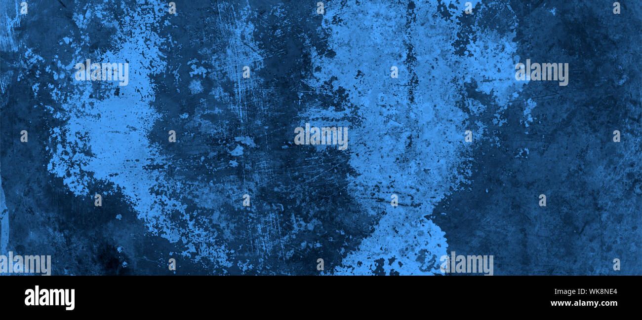 Fond métal, la texture. Fiche technique couleur bleu acier industriel old weathered et pelés, bannière. Banque D'Images