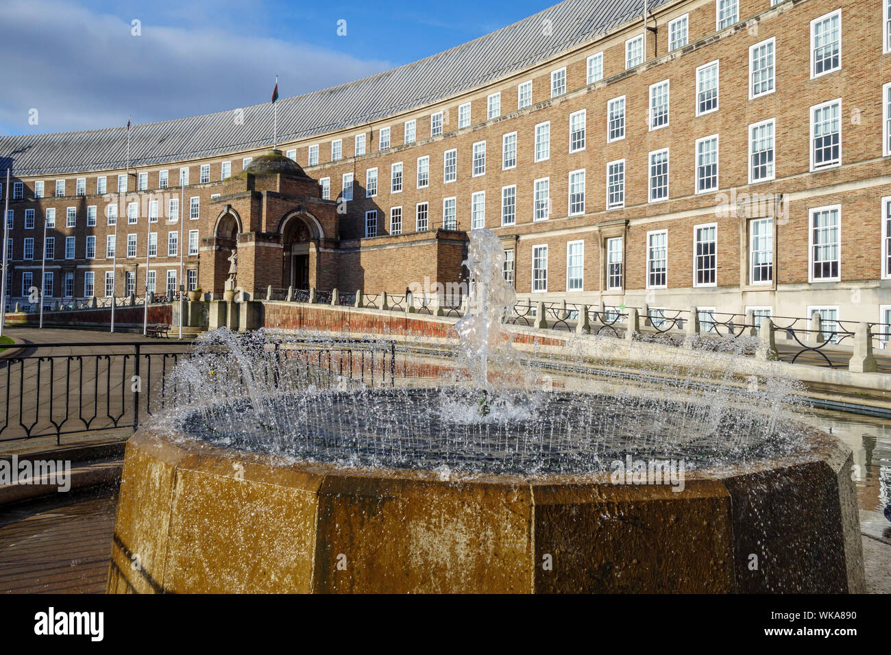 Bristol City Council Building Maison Cabot College Green Bristol Avon Angleterre Banque D'Images