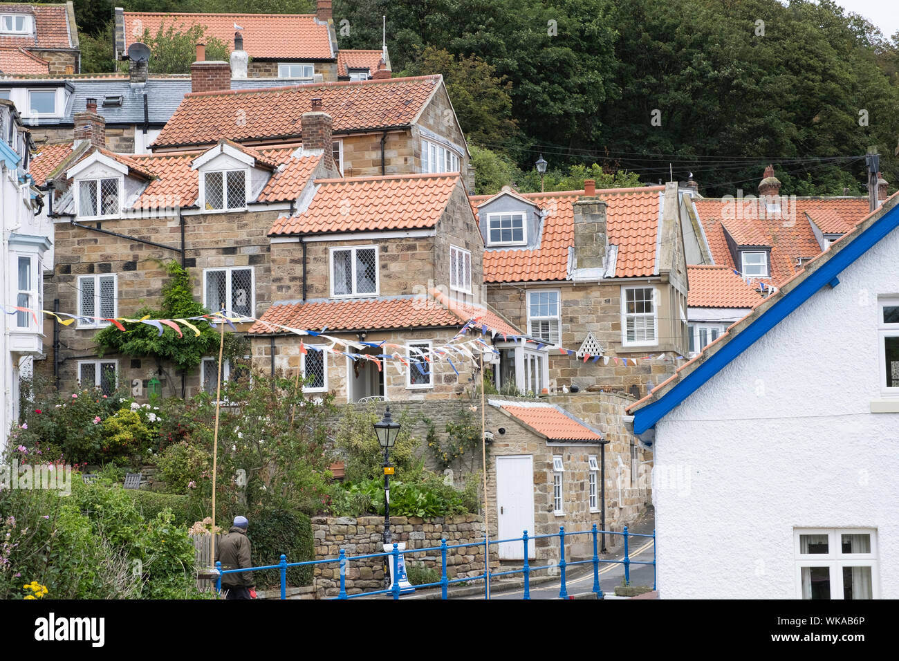 Runswick Bay, North Yorkshire, Angleterre Banque D'Images