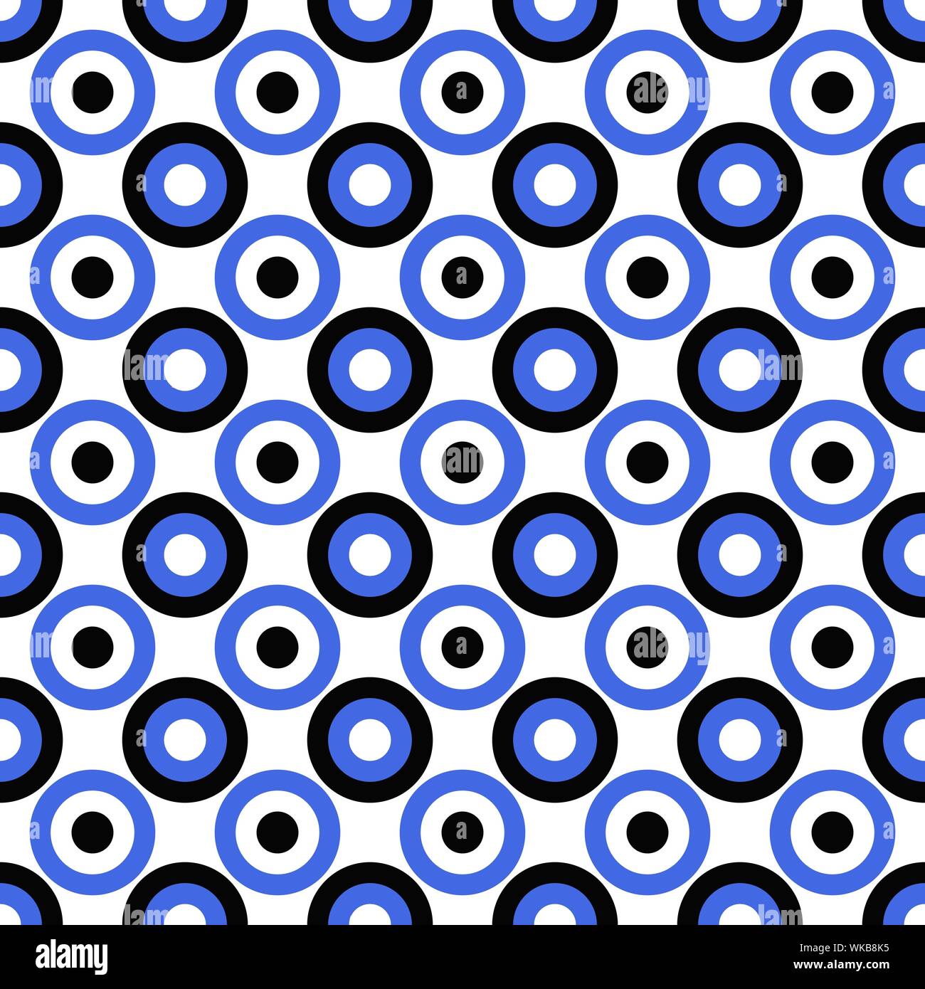 Cercle continu simple pattern design graphique de vecteur bleu - l'arrière-plan Illustration de Vecteur