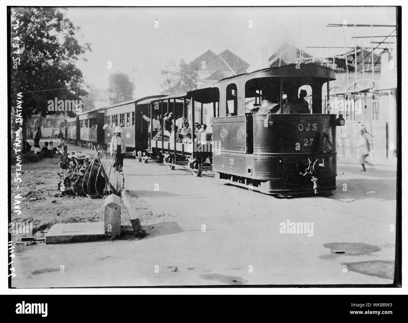 Java - Tram à vapeur, Batavia Banque D'Images