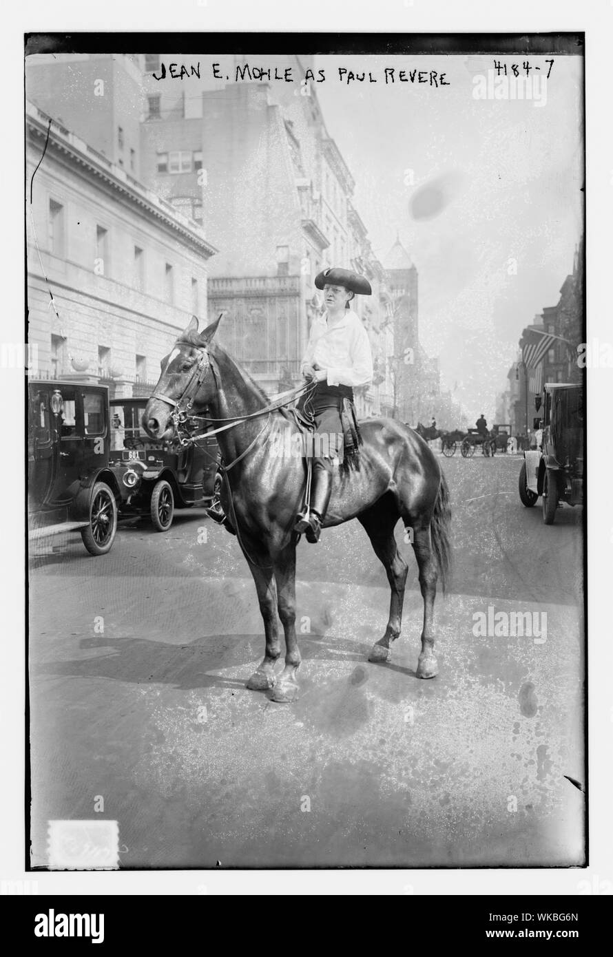 Jean E. Mohle Moehle c'est-à-dire comme Paul Revere Banque D'Images