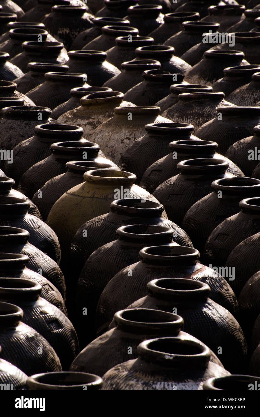 pots en argile Banque D'Images