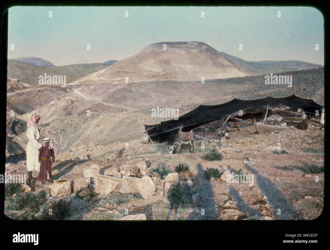 Jéricho et région de la Mer Morte et Jourdain. Machaerus. Marc 6:17-28 Banque D'Images