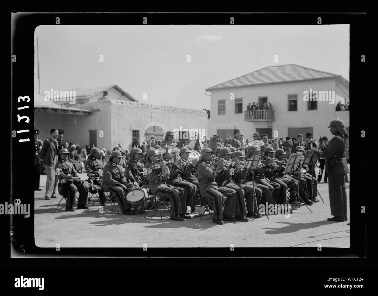 Jéricho Palestine animation par le Service de radiodiffusion. La Légion arabe, bande de plus près Banque D'Images