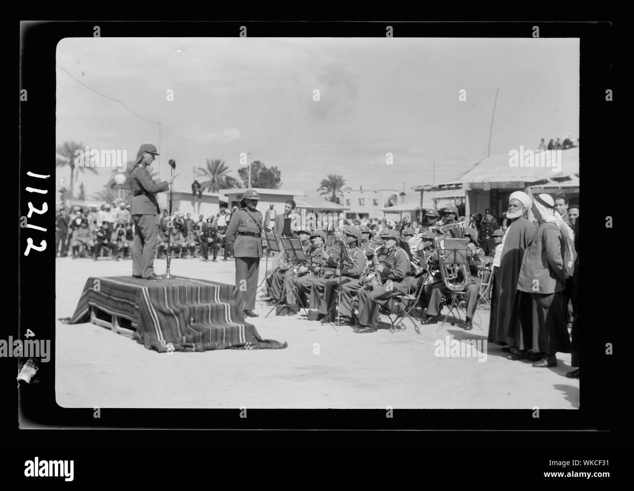 Jéricho Palestine animation par le Service de radiodiffusion. La Légion arabe Band Banque D'Images