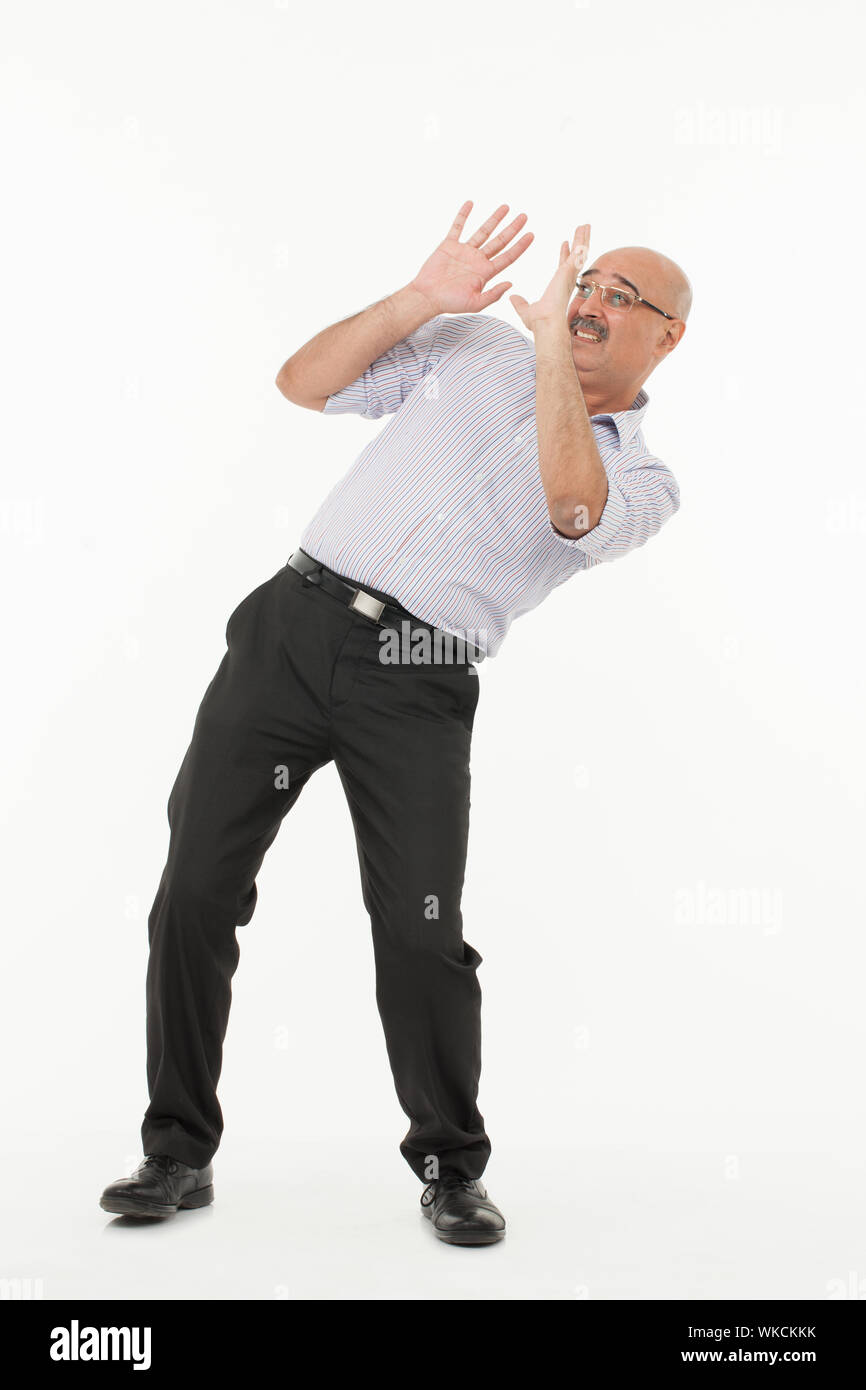 Se défendant d'affaires Banque D'Images