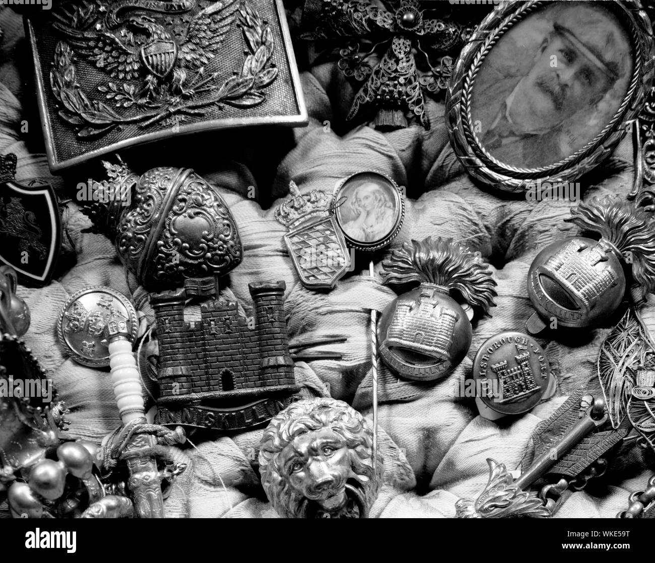 Souvenirs et bijoux à Rockwood Manor House construite dans les années 1850, Wilmington, Delaware Banque D'Images