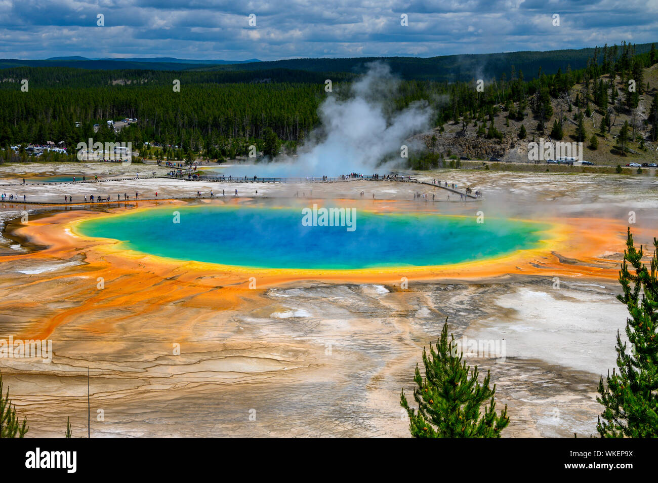 Grand Prismatic Spring Banque D'Images