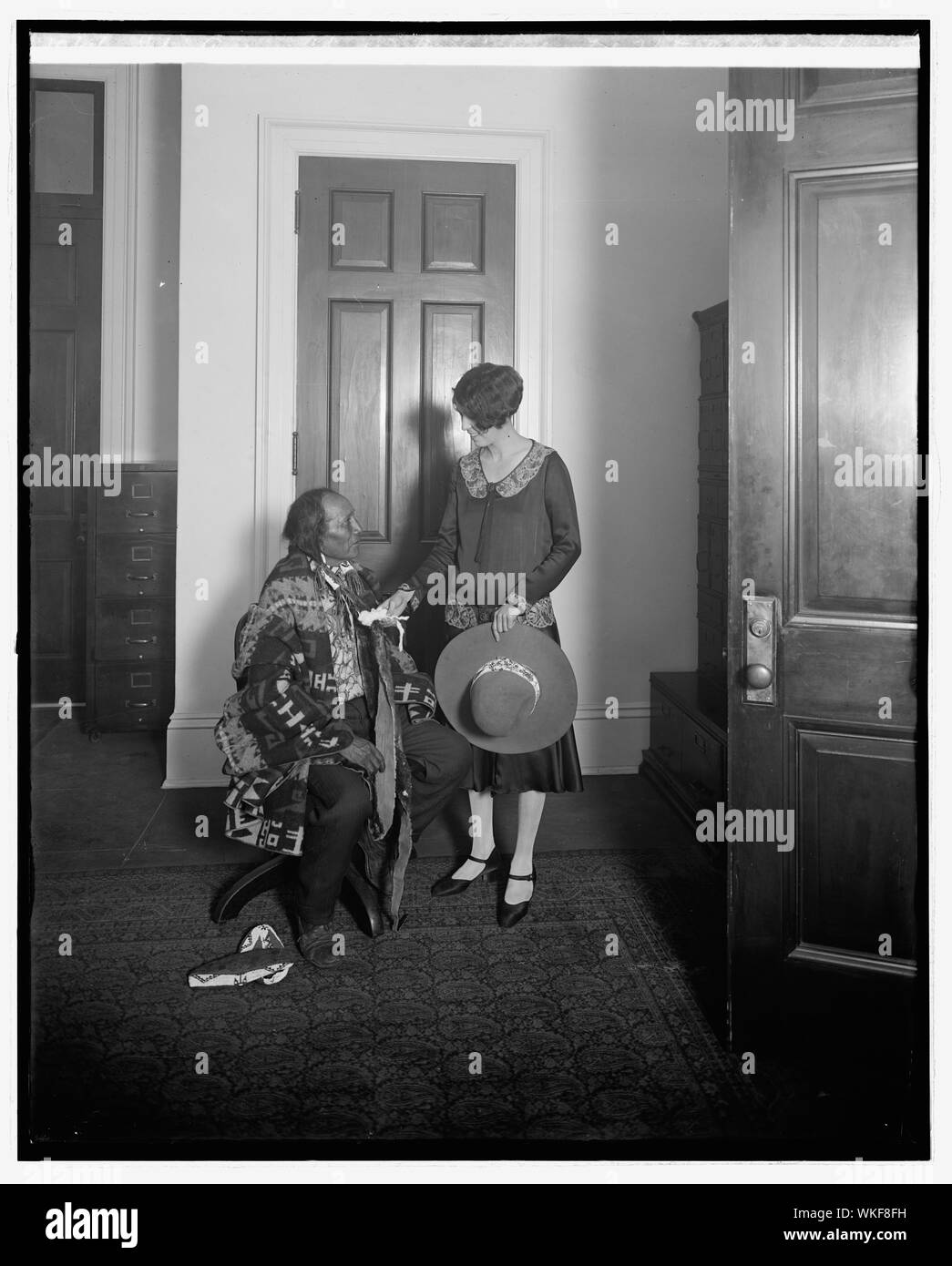 Jno. Weeminuche Ayers, chef de tribu de Sei et Mlle Meleta Chavez, 11/12/25 Banque D'Images