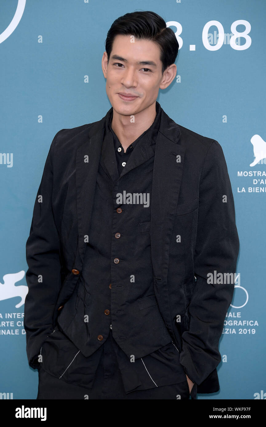 76e Festival du Film de Venise 2019, une séance de film 'fil xin da ju yuan (Samedi) fiction'. Sur la photo : Ayumu Nakajima Banque D'Images