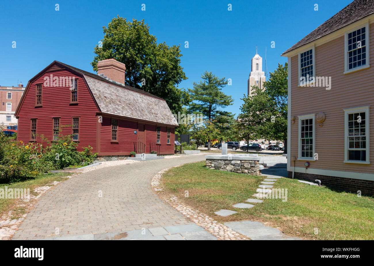 Sylvanus Brown Slater Mill House au site historique dans la région de Pawtucket, Rhode Island Banque D'Images
