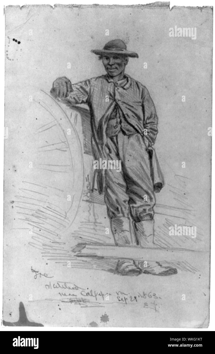 Joe a dessiné près de Culpeper, en Virginie / EF. Banque D'Images