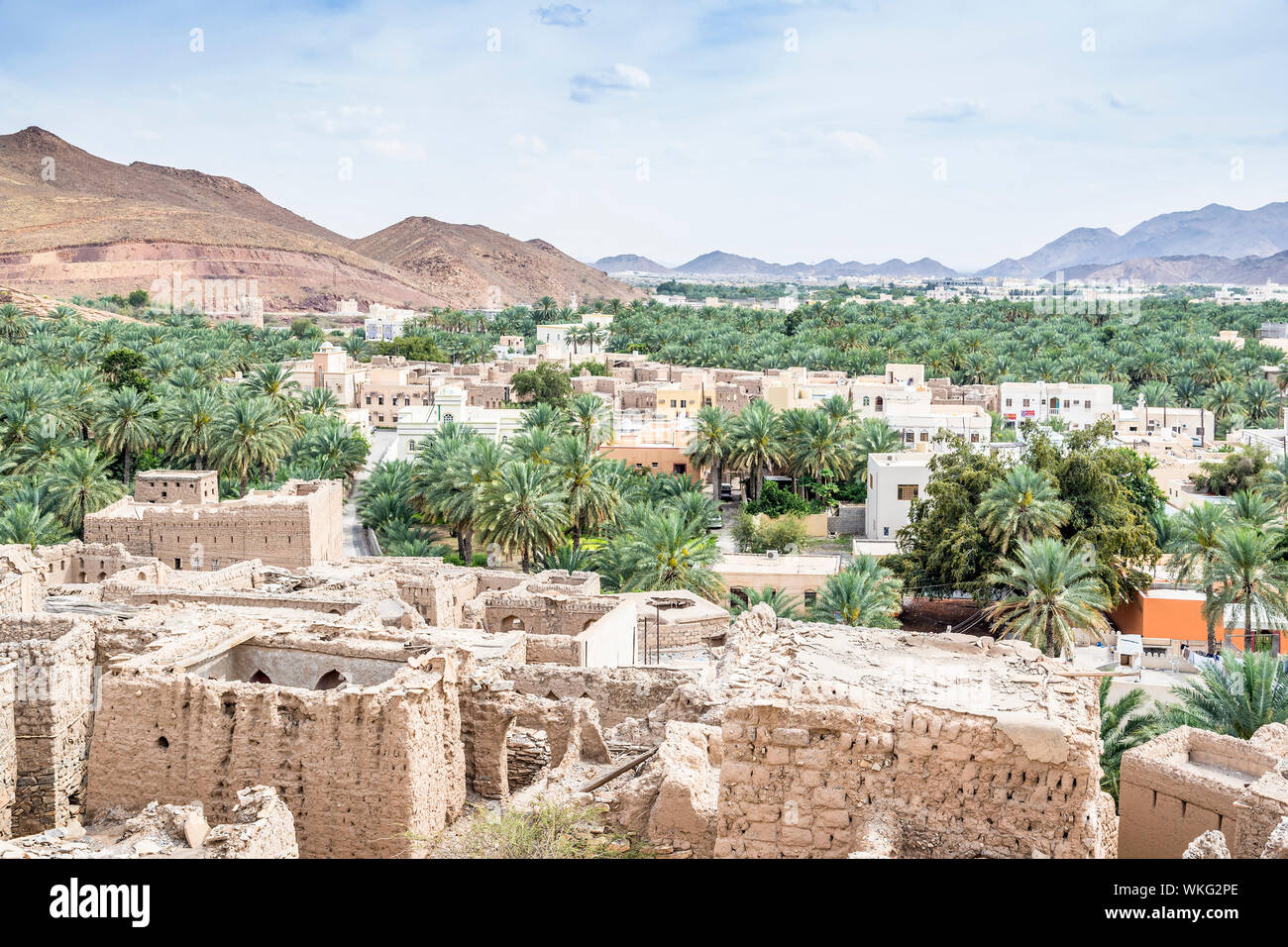 Image d'un point de vue de Birkat al mud en Oman Banque D'Images