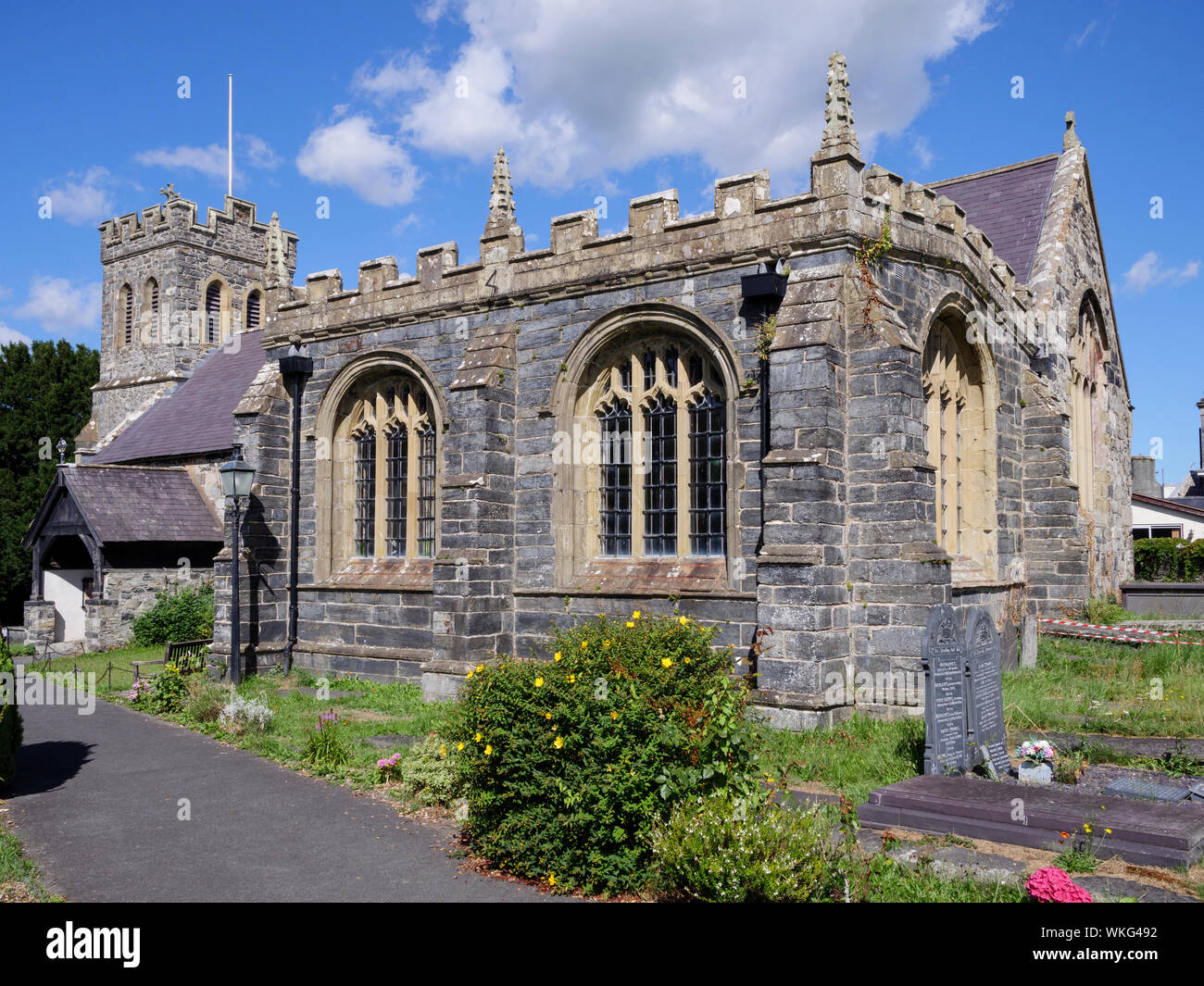 L'église St Grwst Galles Conwy Llanrwst Banque D'Images