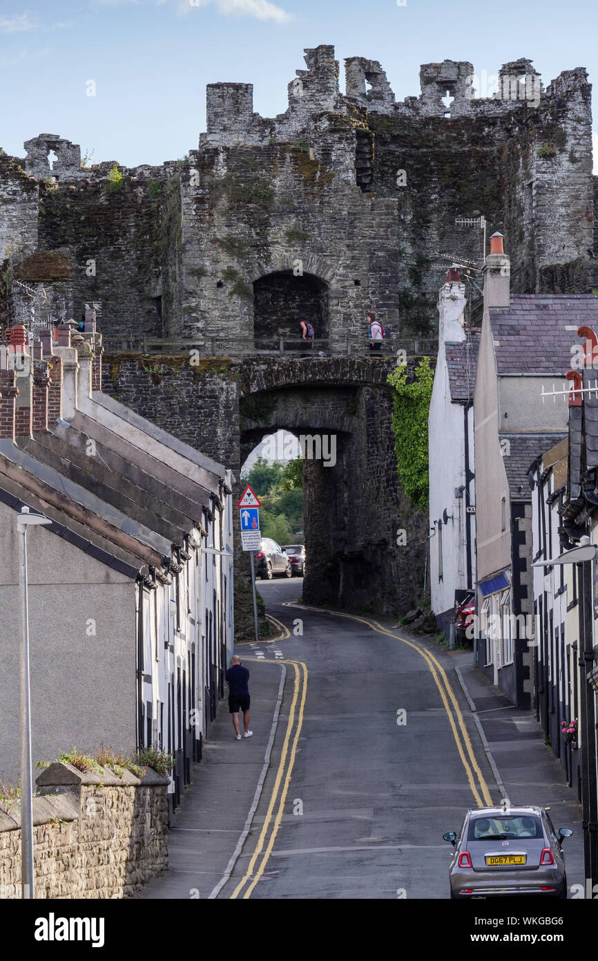 Château de Conwy Conwy Wales Banque D'Images