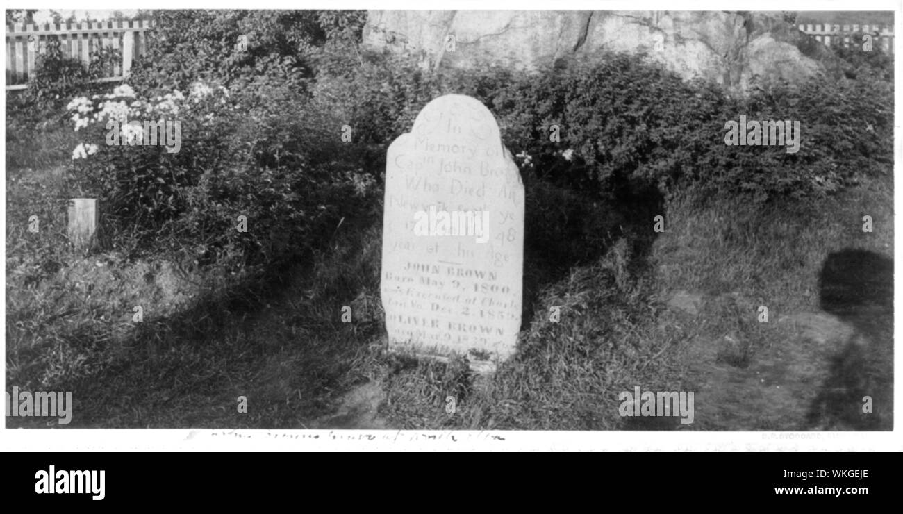 La tombe de John Brown à North Elba N.Y. Banque D'Images