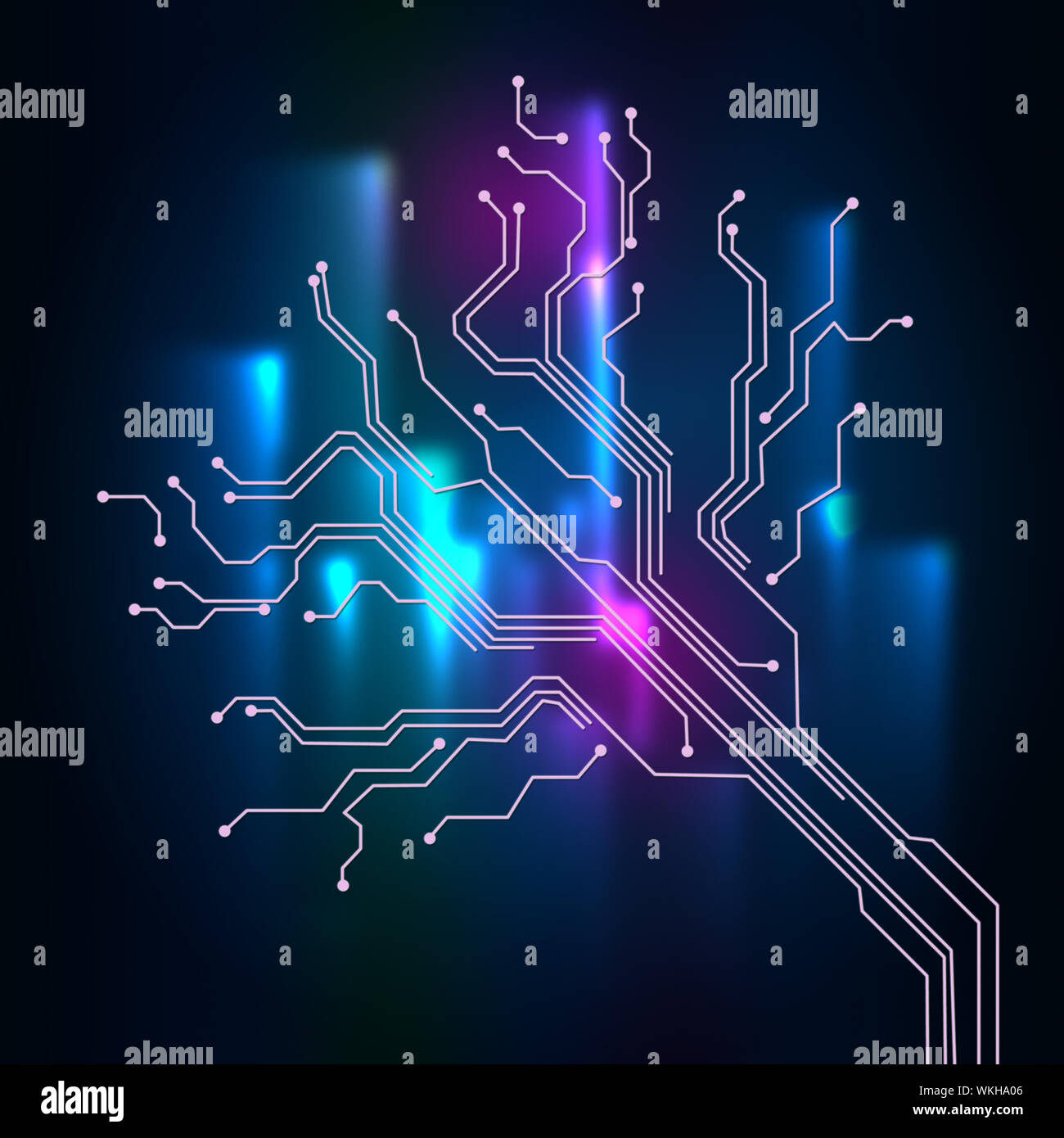 Contact Liens Contexte signifie fils du circuit et de la connectivité Banque D'Images