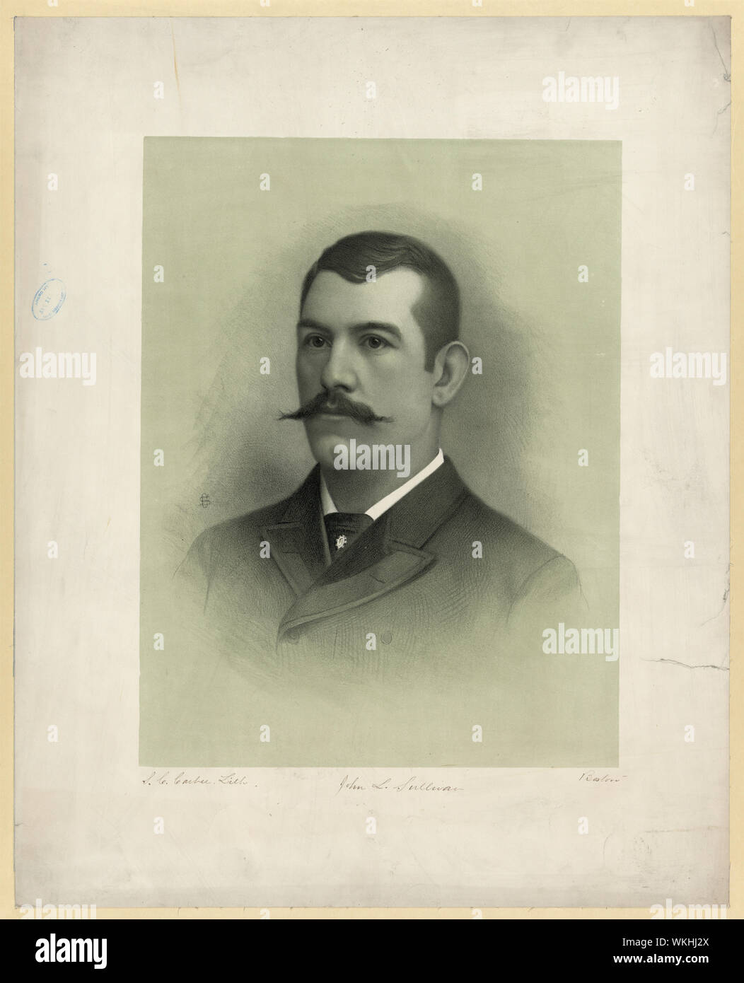 John L. Sullivan / S.C. Carbee, Lith., Boston. Banque D'Images