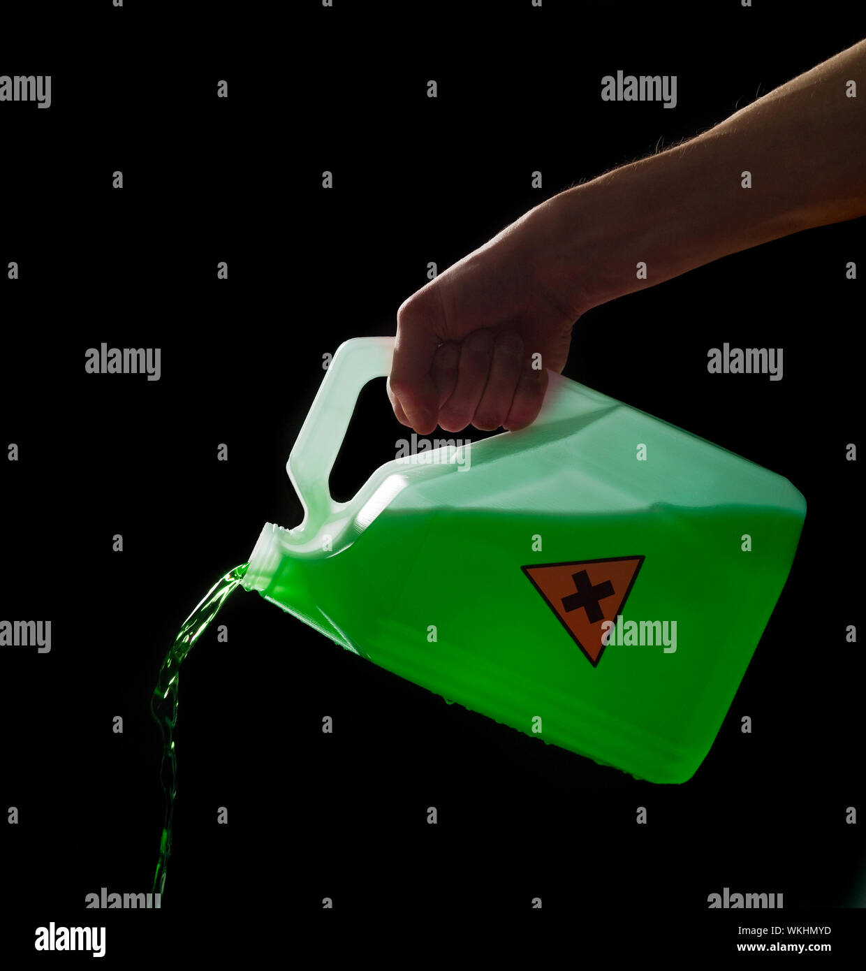 Avec biohazard content Banque D'Images