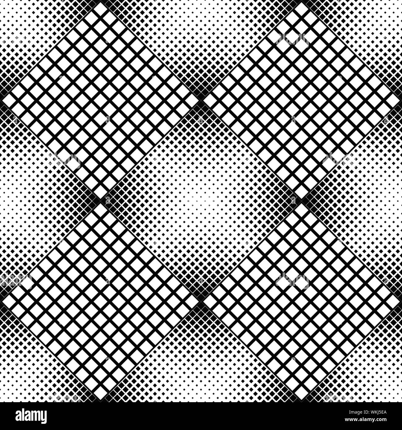 Motif carré géométrique - fond vecteur conception abstraite monochrome de carrés en diagonale Illustration de Vecteur