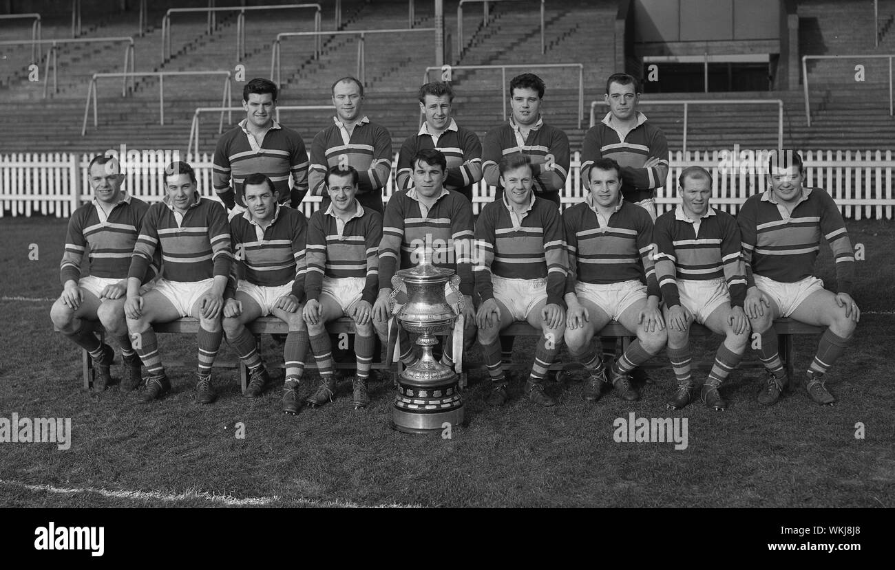 Hunslet RL Yorkshire Cup Winners 1962 Banque D'Images