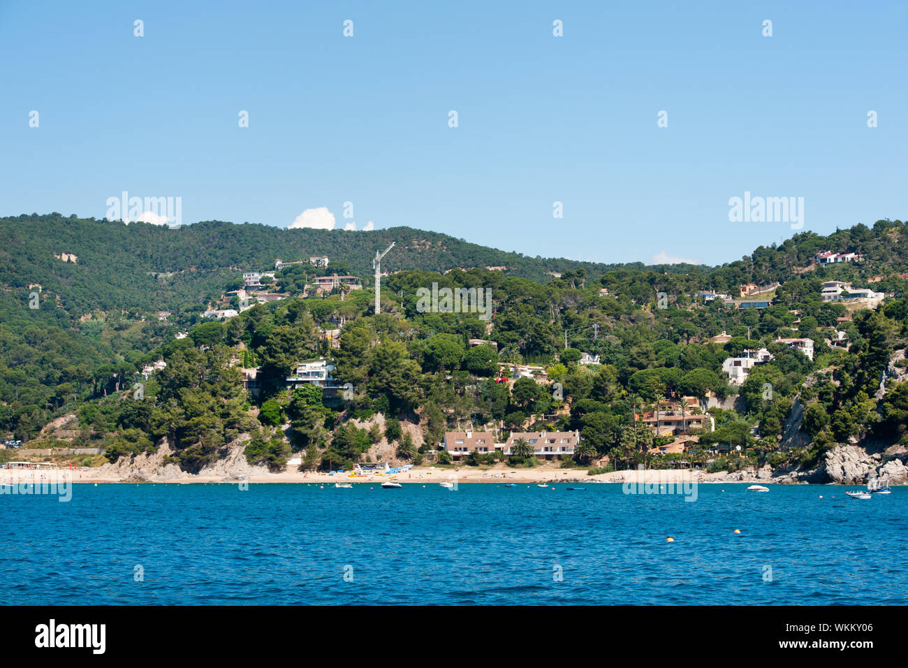 Spanisch rough côte à la Costa Brava Banque D'Images