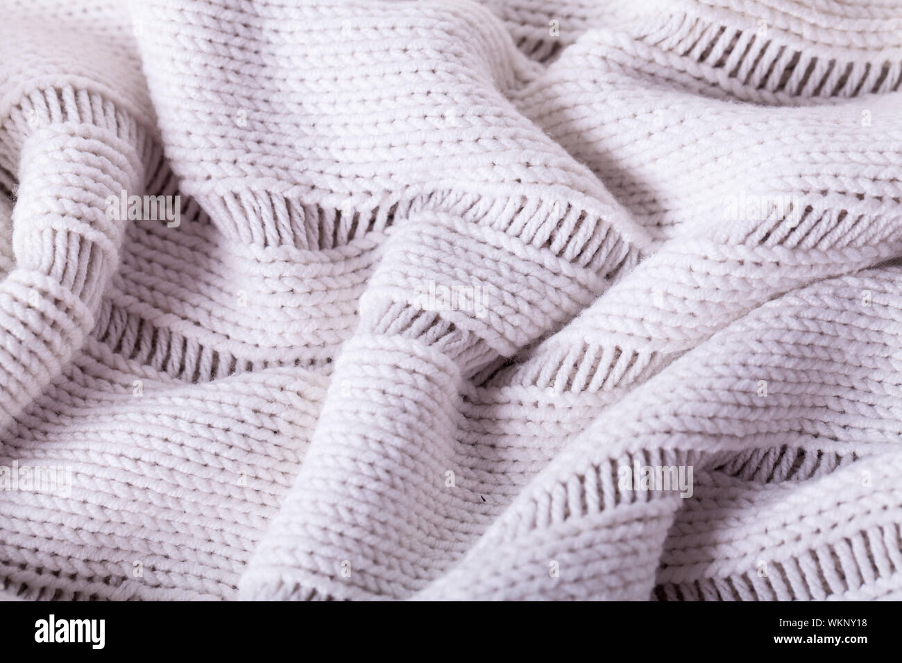 Close up Chiffon de lin blanc Banque D'Images