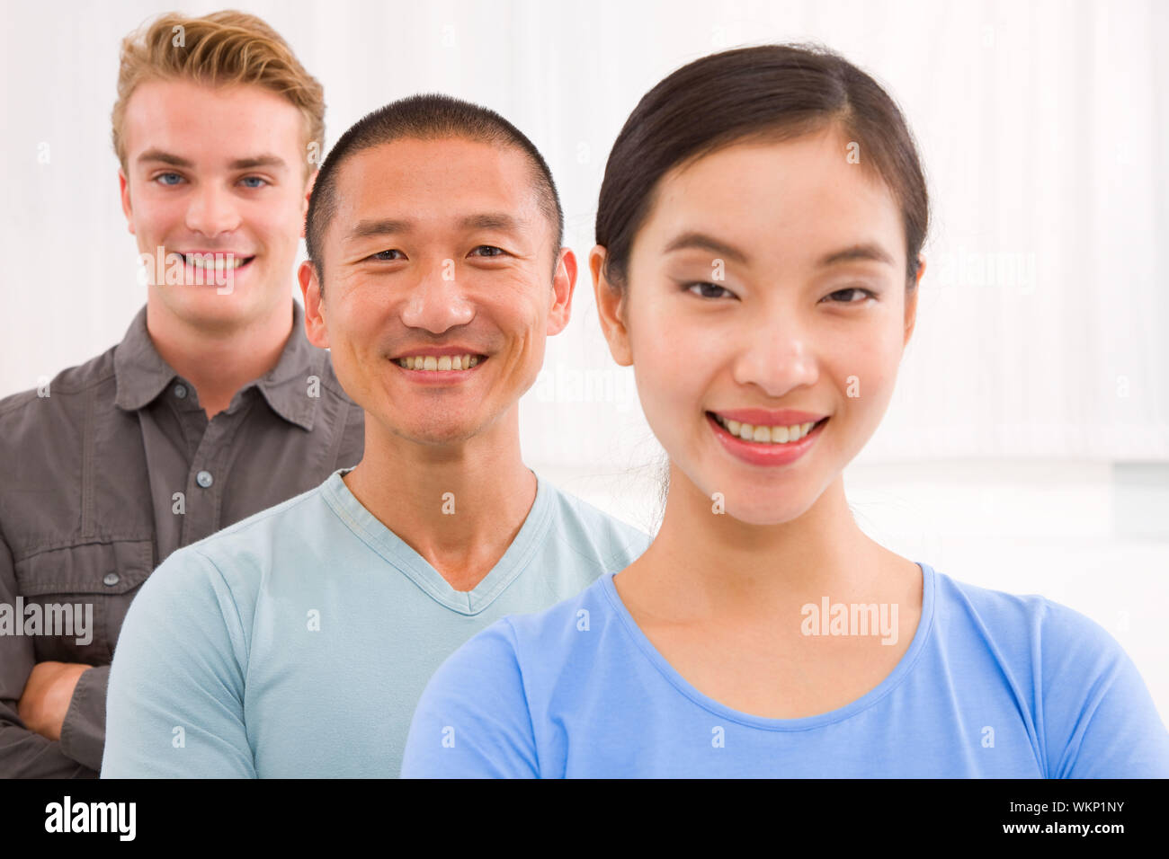 Close-up of multi ethnic avec succès les jeunes Banque D'Images