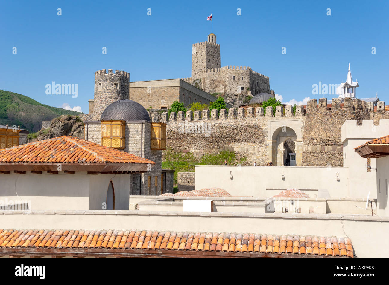 Château entièrement restauré Rabati dans la ville d'Akhaltsikhe en Géorgie Banque D'Images