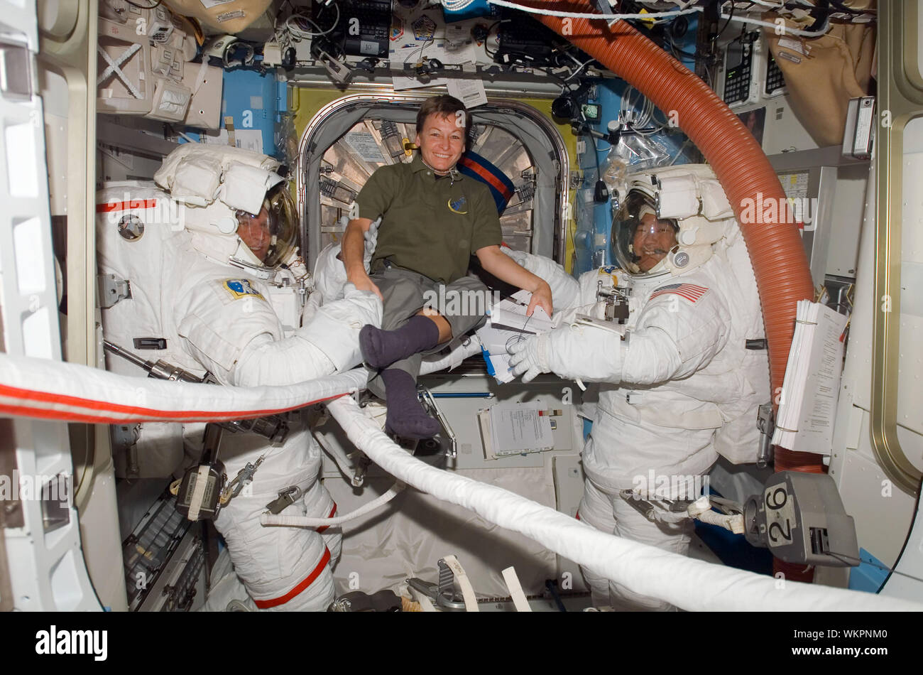 Astronaute, Peggy Whitson, première femme commandant de l'ISS, le 10 octobre 2007, par la NASA/DPA Banque D'Images