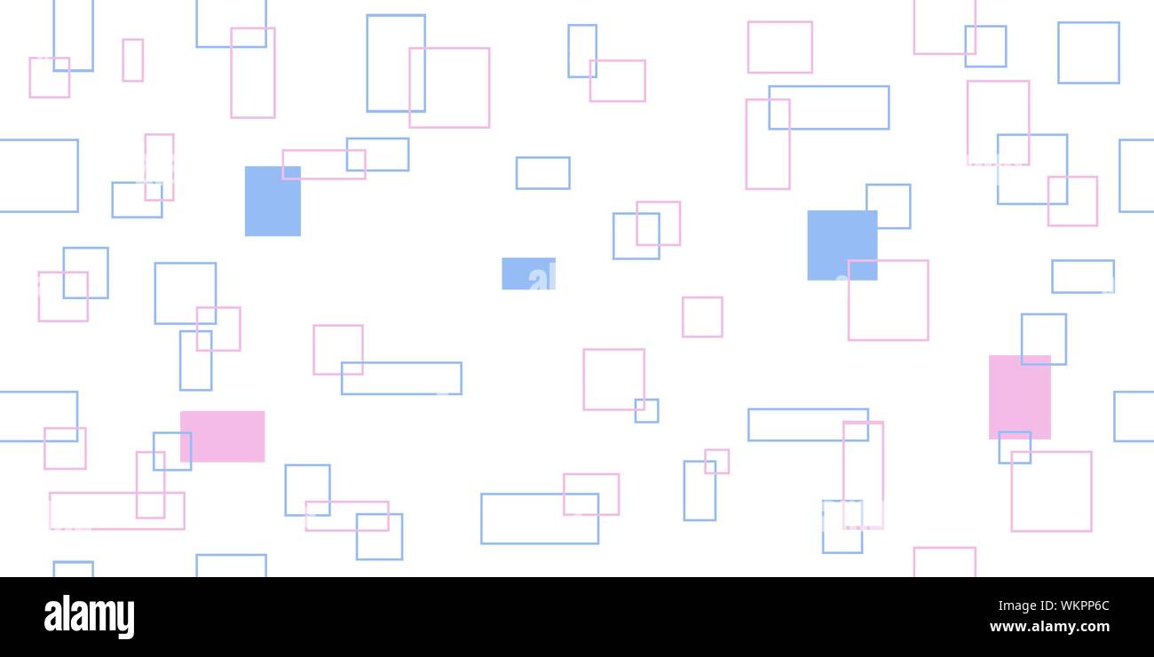 Modèle de couleur transparente de rectangles et carrés. Vector illustration. Des éléments isolés sur un fond blanc. Illustration de Vecteur