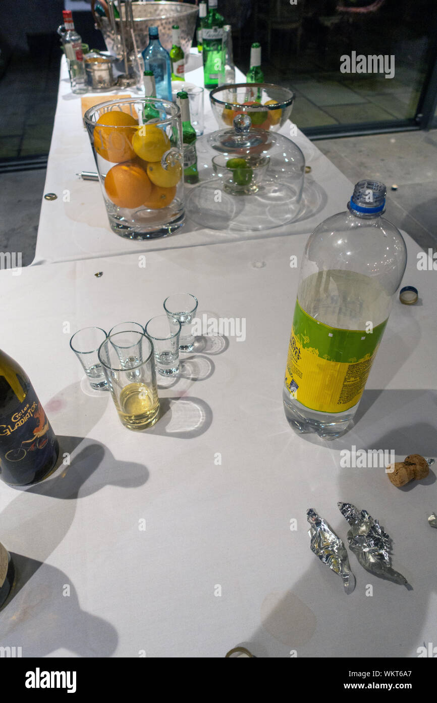 Après une partie de scène Banque D'Images