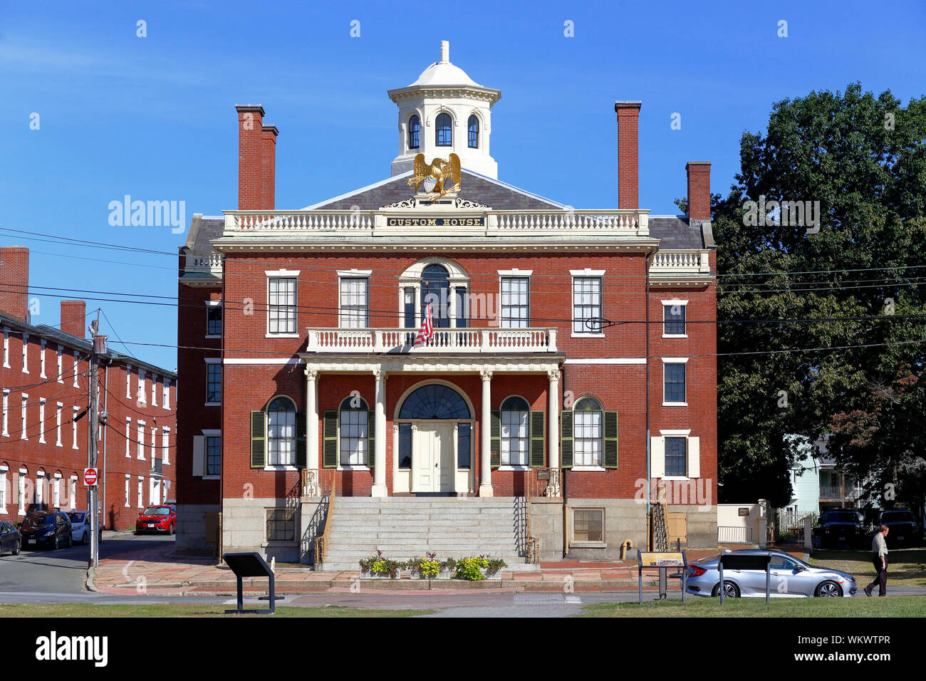 Salem Custom House, 176 St Derby, Salem, MA Banque D'Images