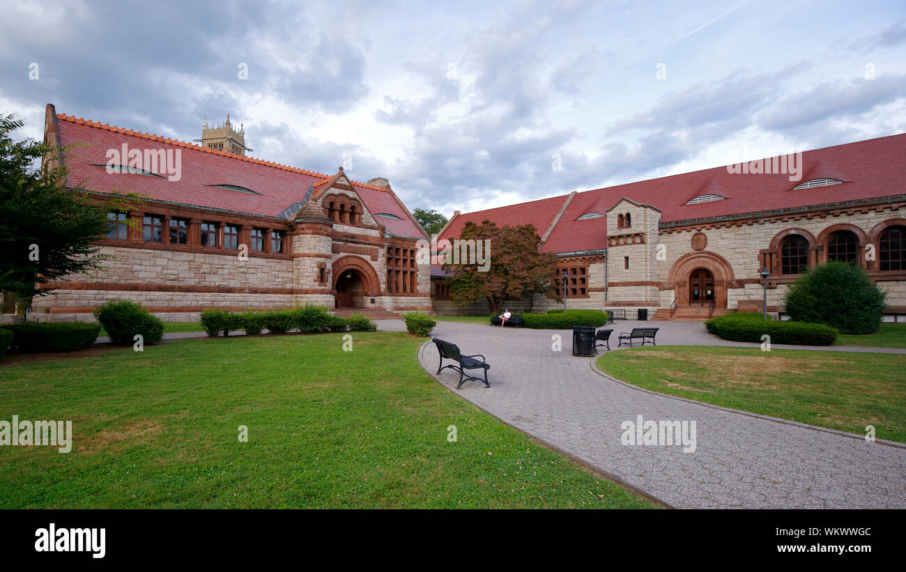 Thomas Crane Public Library, 40 Washington St, Quincy, MA Banque D'Images