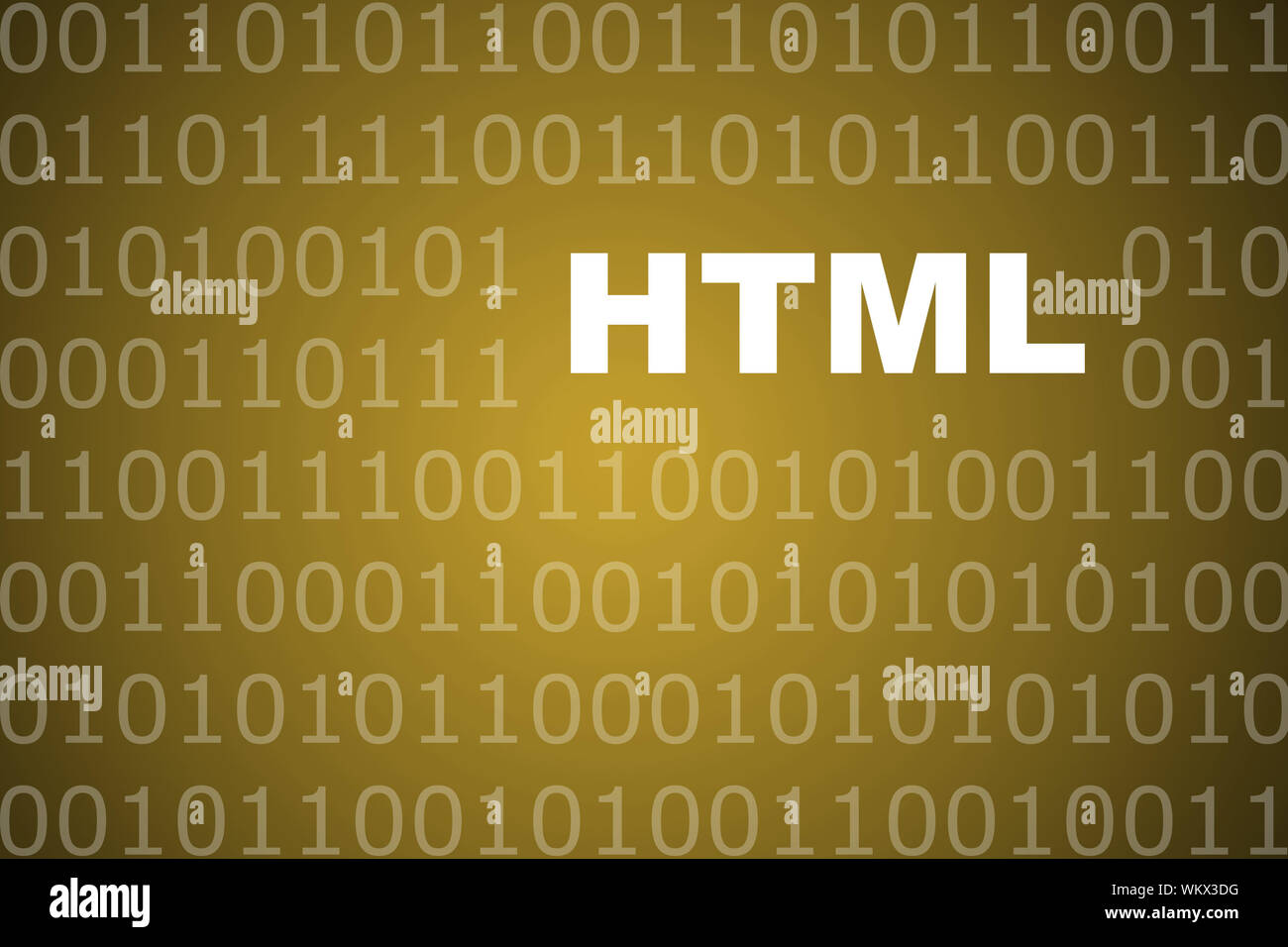 La langue de codage HTML Abstract Background avec réseau binaire Banque D'Images