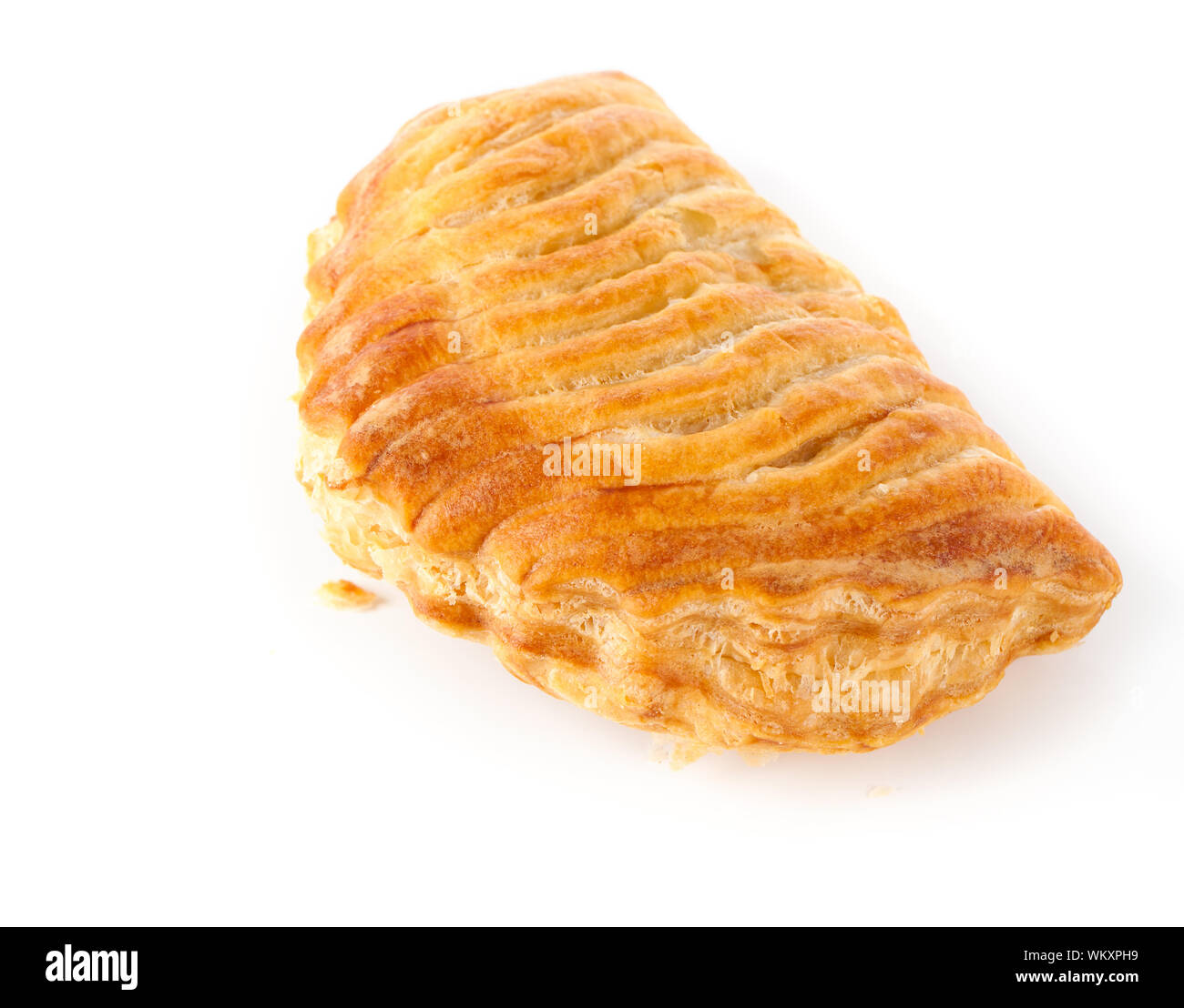 Le chiffre d'Apple, sur fond blanc Banque D'Images