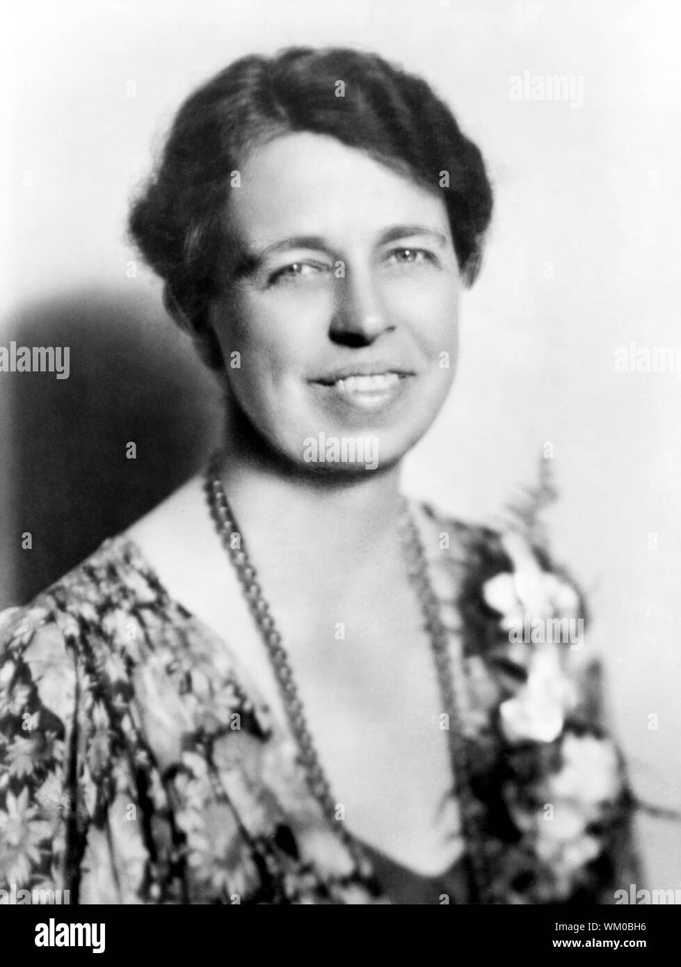 Eleanor Roosevelt (1884-1962), première dame des États-Unis 1933-1945 comme épouse de président des États-Unis, Franklin Roosevelt, Tête et épaules Portrait, 1933 Banque D'Images