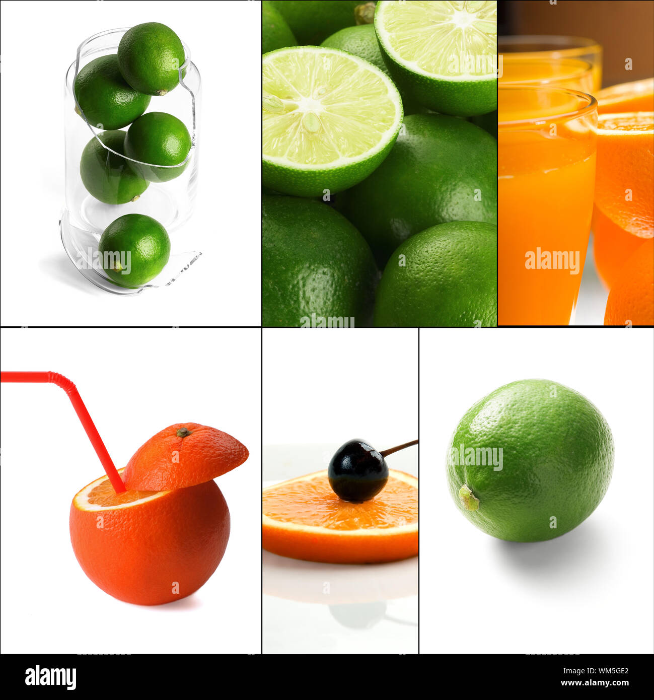 Collage des agrumes Banque D'Images