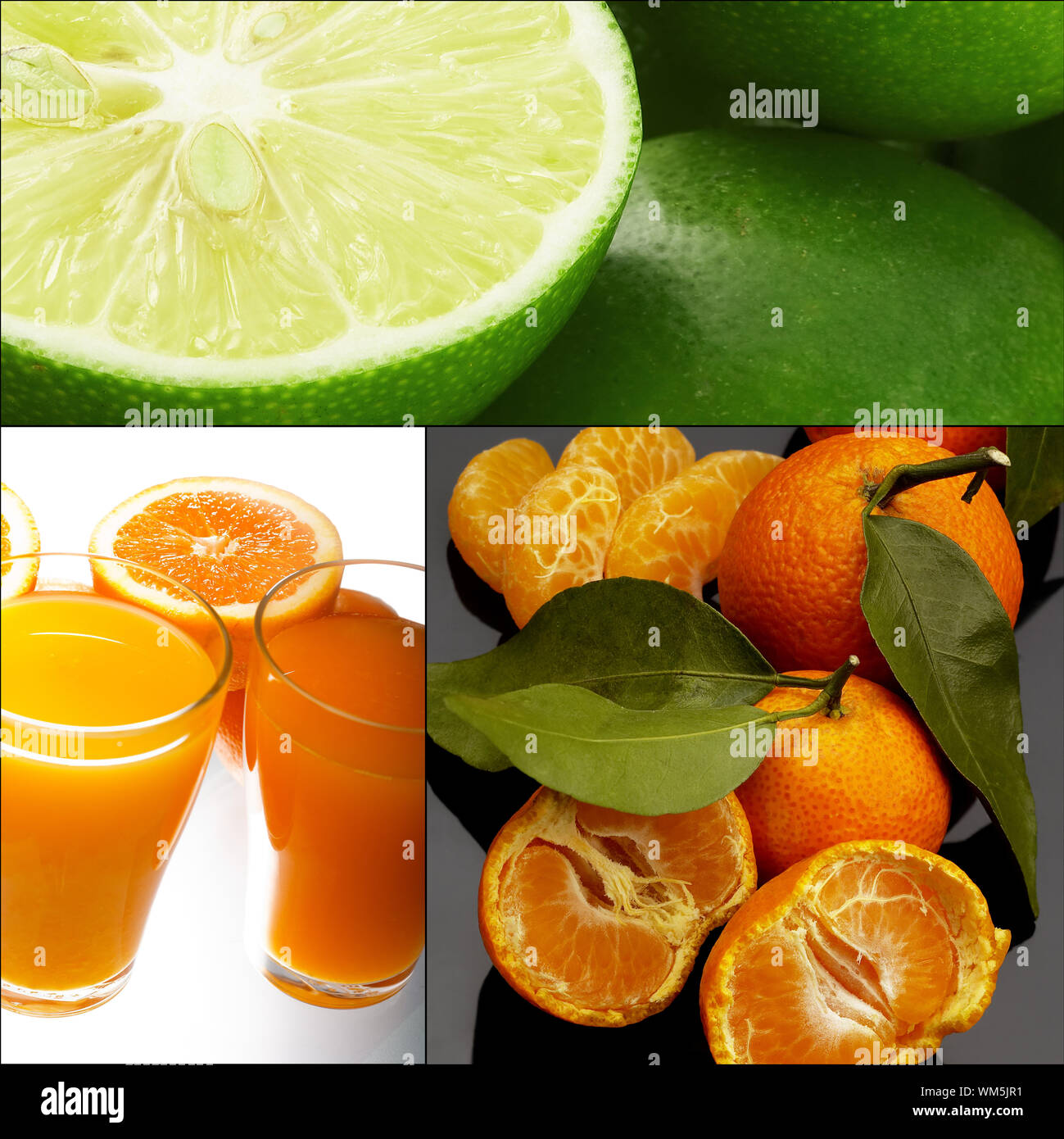 Collage des agrumes Banque D'Images