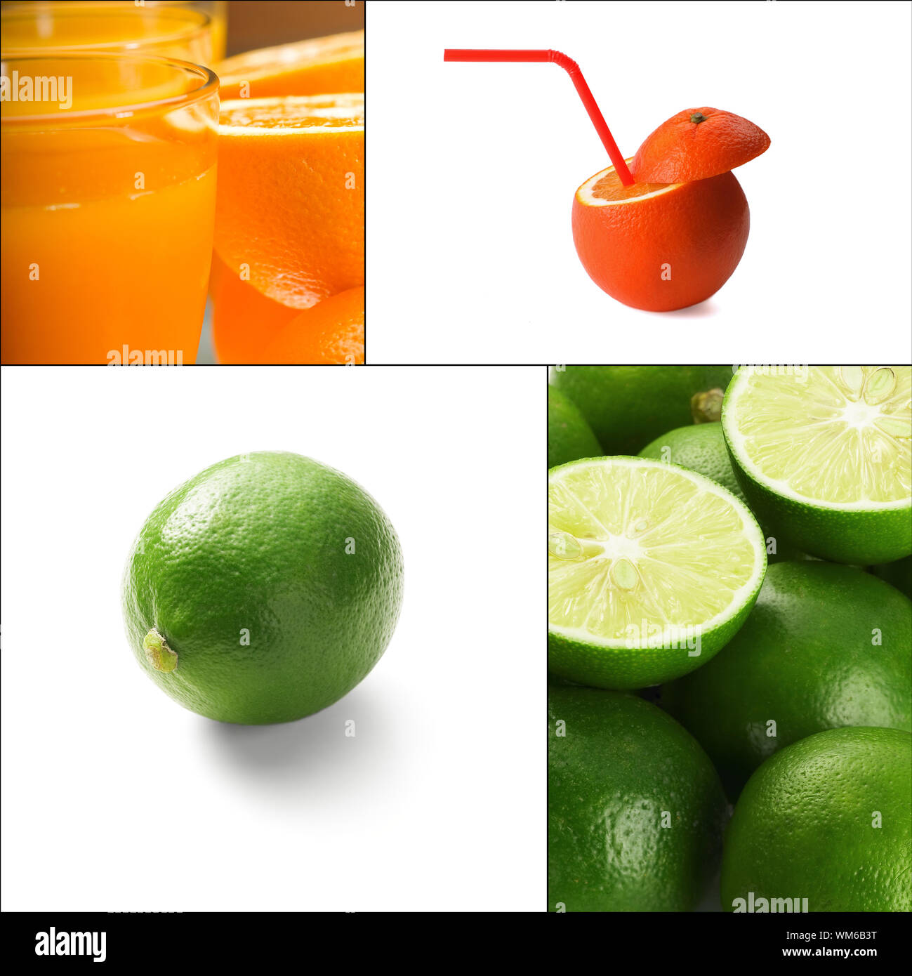 Collage des agrumes Banque D'Images