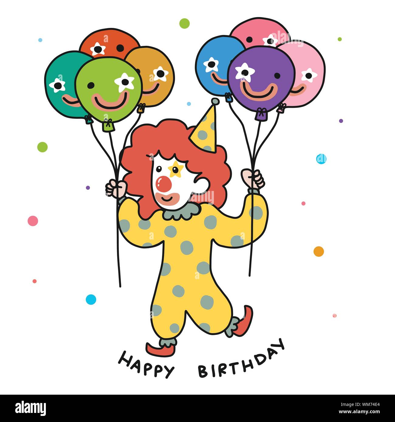 Happy Clown Vector Banque D Image Et Photos Alamy Happy Clown Vector Banque D Image Et Photos Alamy