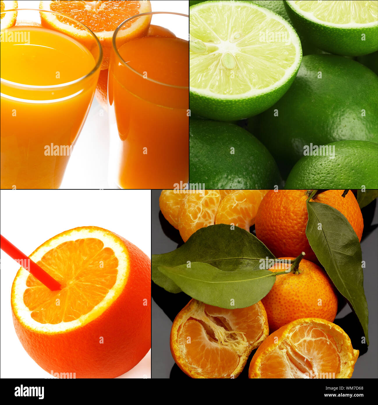 Collage des agrumes Banque D'Images