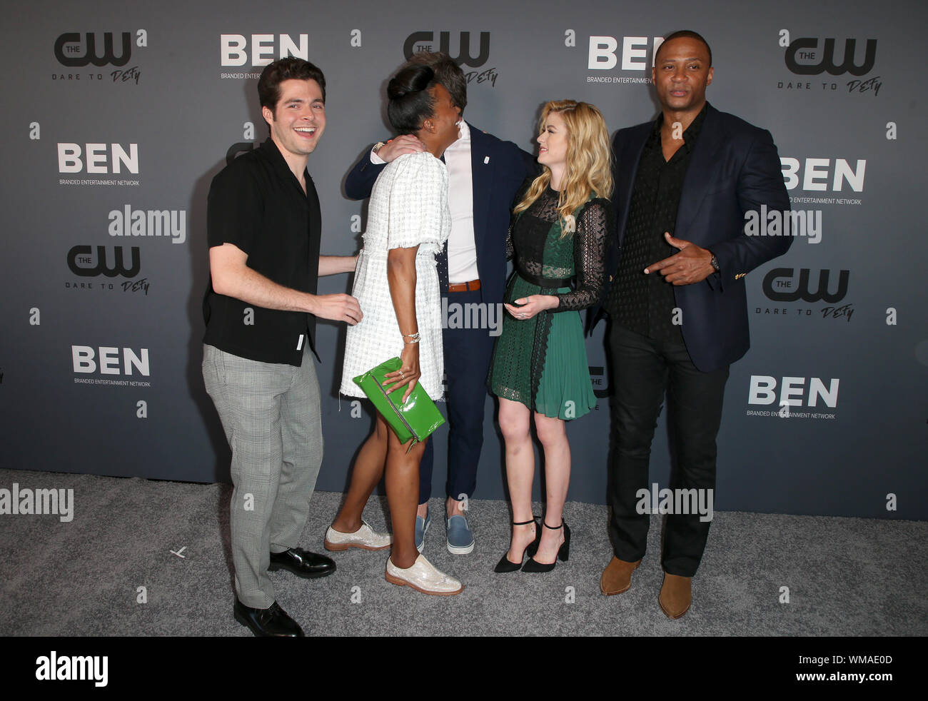 Le CW's Summer TCA Parti All-Star avec : Ben Lewis, Stephen Amell, Katherine McNamara, David Ramsey, Aisha Tyler Où : Los Angeles, California, United States Quand : 05 août 2019 Credit : FayesVision/WENN.com Banque D'Images