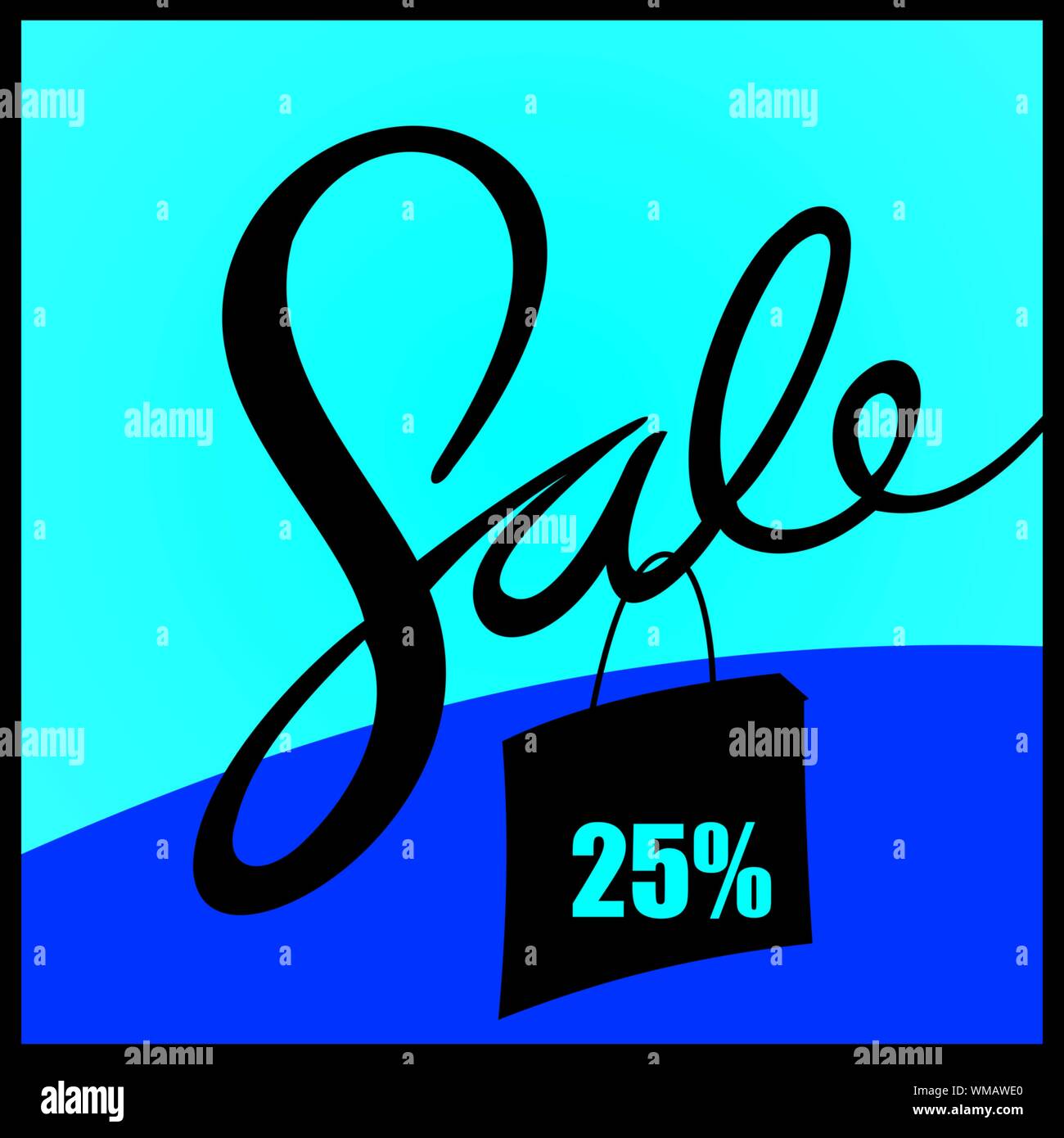 Pourcentage de la vente Banque D'Images