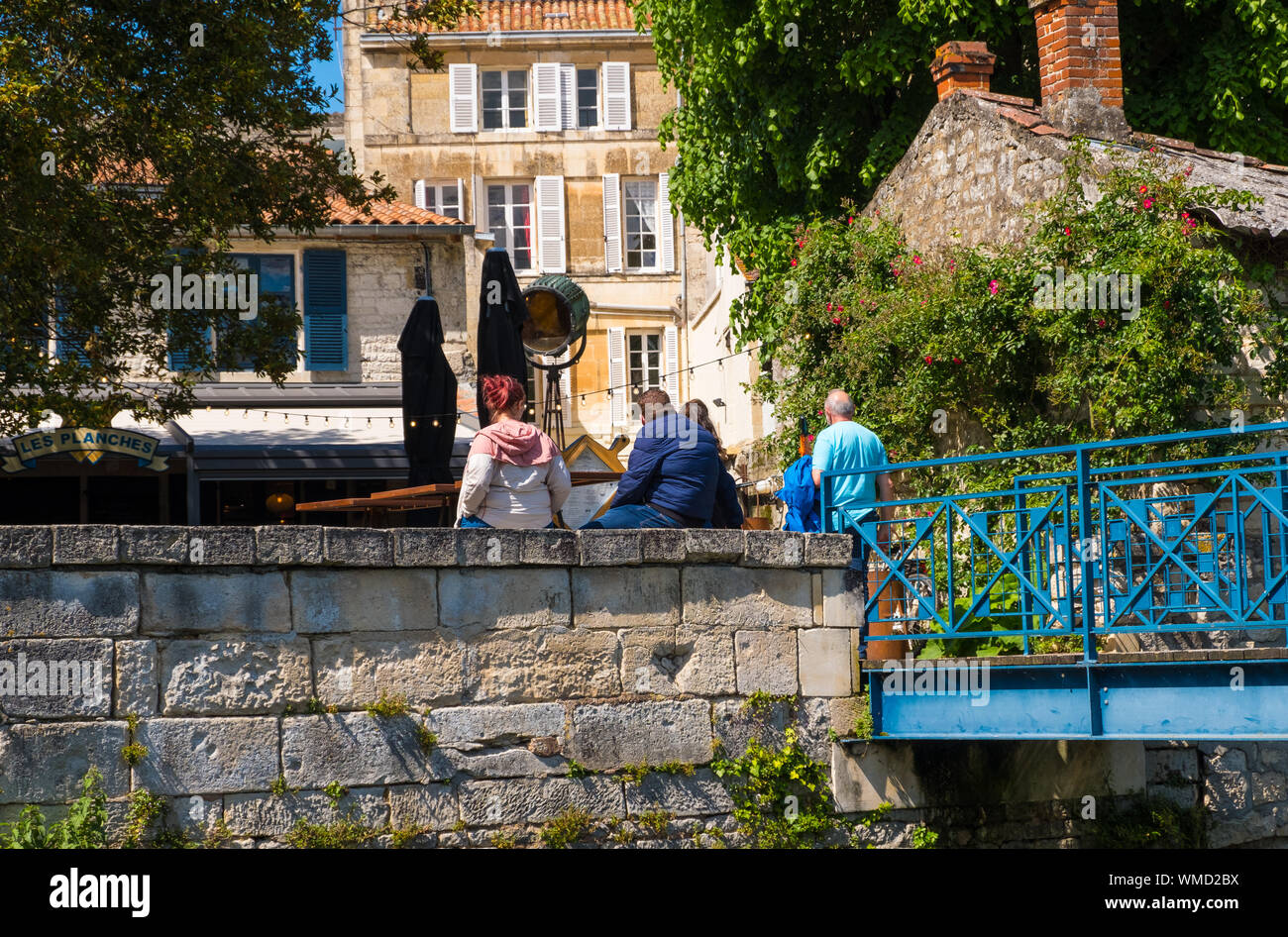 Niort, France - 11 mai 2019 : vue sur la ville historique de Niort, Deux-Sèvres, France Banque D'Images