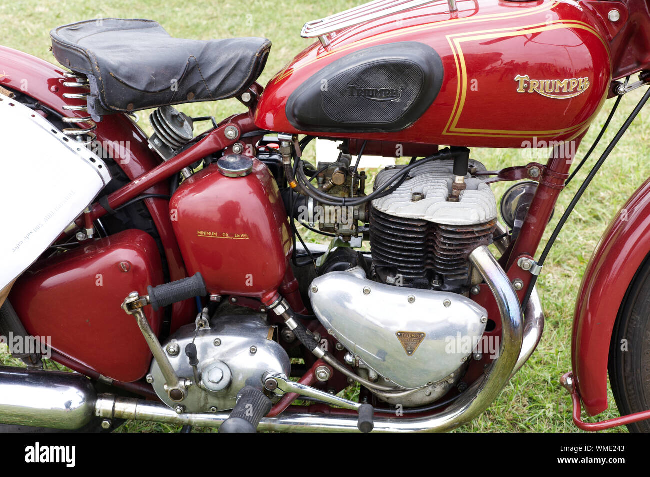 Moto Triumph vintage, TRW Triumph Photo Stock - Alamy