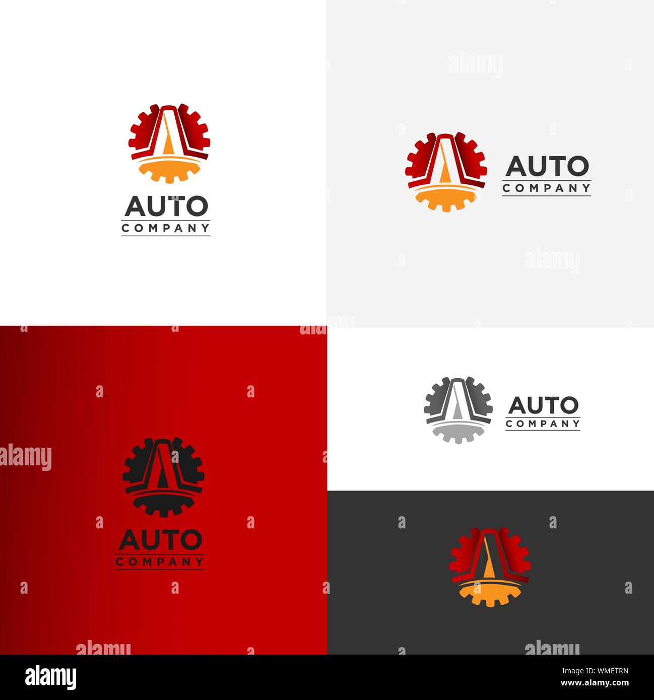 Symbole abstrait Logo de la lettre A. modèle de société auto logo design. Illustration de Vecteur