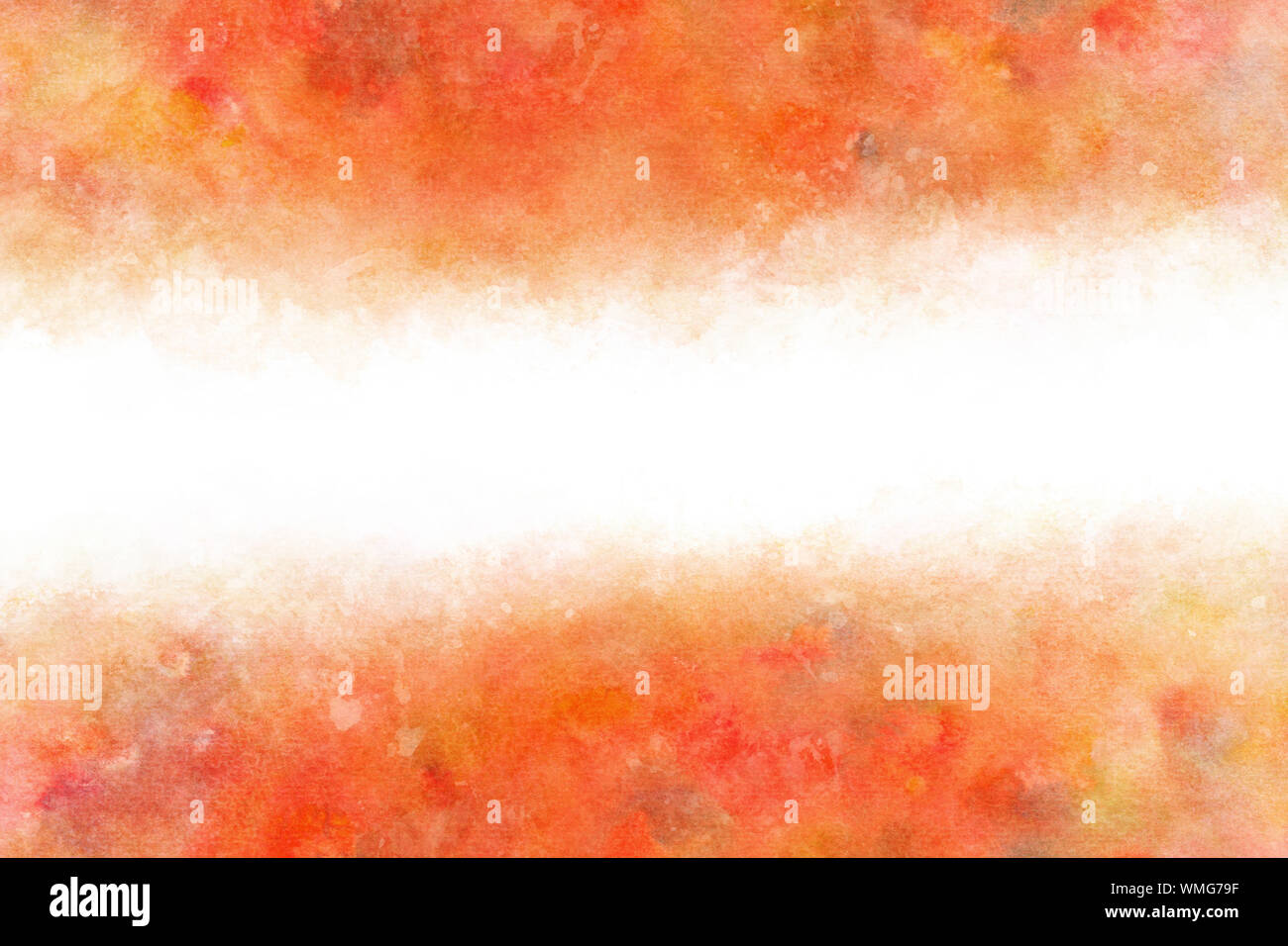 Automne couleur rouge naturel abstrait sur fond de peinture main aquarelle grunge Banque D'Images