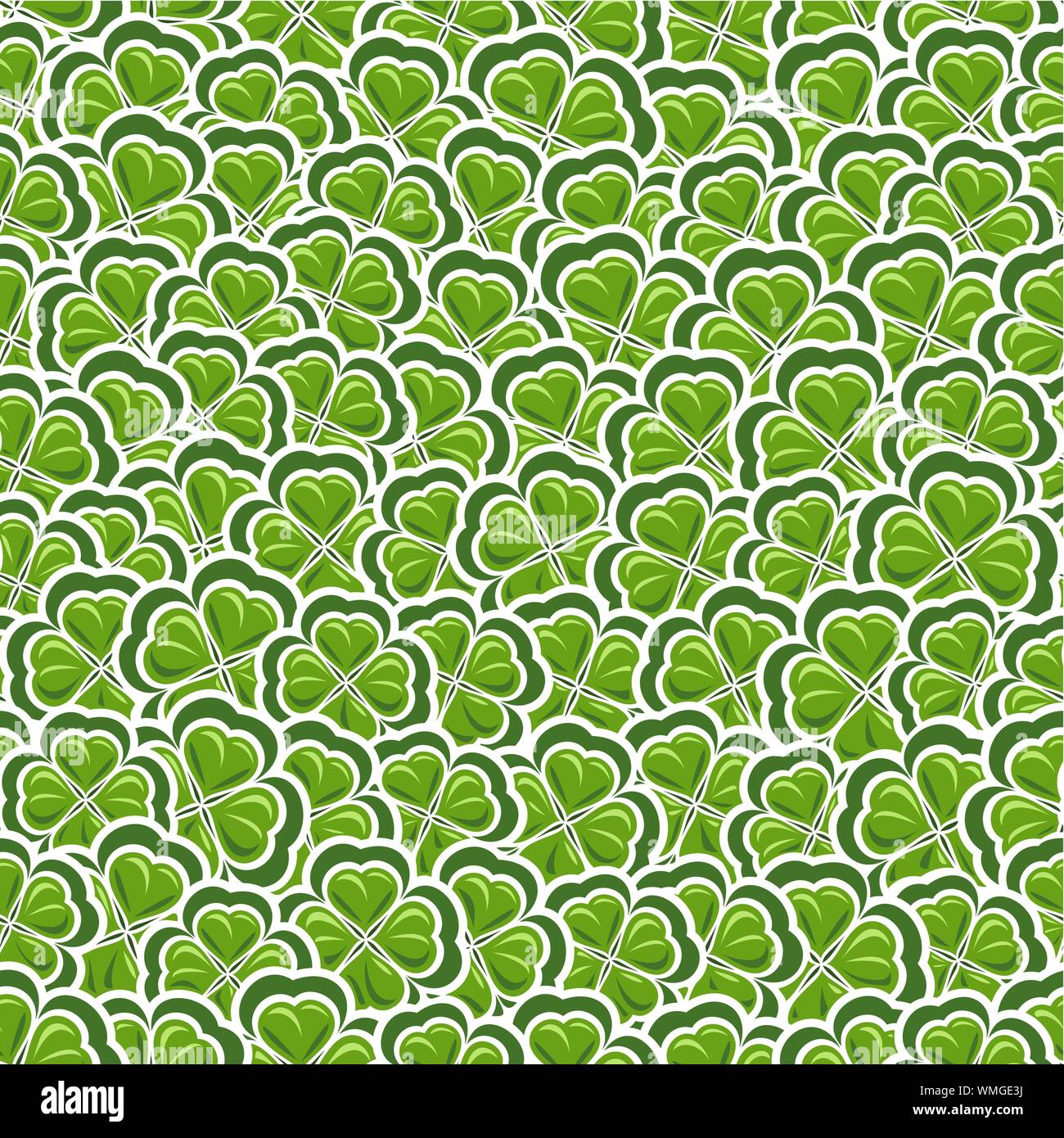 Clover vecteur modèle transparente pour St Patrick's Day. Illustration de Vecteur